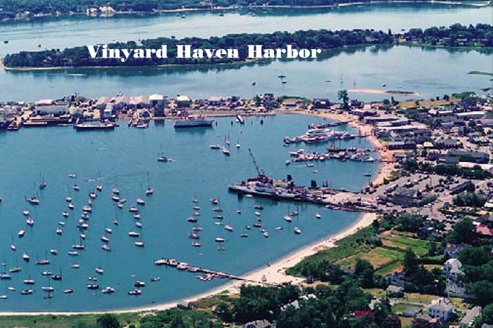 A neatly moored Vineyard Haven Harbor